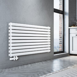 Heizkörper Design Paneelheizkörper Röhren Badezimmer mit Weiß Ventil Horizontal 