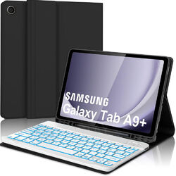Beleuchtete Tastatur Hülle Für Samsung Galaxy Tab S9 FE S8 S7 S6 Lite A9+ A8 A7