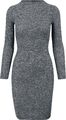 Urban Classics Ladies Rib Dress Frauen Kurzes Kleid charcoal