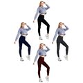 1-4er Pack Damen Thermo Leggings Hose Winter Warm Leggins Innenfleece Blickdicht