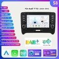 Für Audi TT MK2 8J 2006-14 DAB+ Autoradio Carplay Android 13 GPS NAVI RDS 8+128G