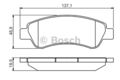 BOSCH Bremsbelagsatz Scheibenbremse 0 986 495 254 für FIAT DUCATO Bus 100 110 2