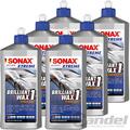 6x 500ml SONAX XTREME BRILLIANT WAX 1 HYBRID NPT HARTWACHS POLITUR LACKPFLEGE