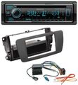 Kenwood MP3 Bluetooth DAB USB CD Autoradio für Seat Ibiza (ab 12) - tuam grey