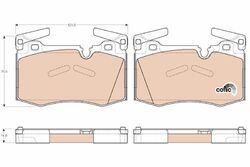 TRW Bremsbelagsatz, Scheibenbremse GDB1948 für CITROËN MINI