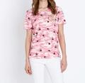 Damen Shirt mit Camouflage Druck "rose" Gr. 42 6.5052