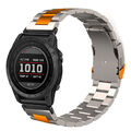 Quickfit Titan Metall Armband für Garmin Fenix E 8 7X 6X Pro 3 HR 5X Enduro 3 DE