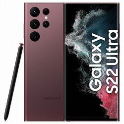 SAMSUNG Galaxy S22 Ultra 5G 128GB Burgundy - Sehr Gut - Smartphone