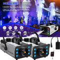 2stk 1200W Rauch Nebelmaschine RGB LED Show DJ Disco Party Mit Fernbedienung EU