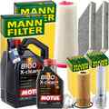 MANN INSPEKTIONSPAKET+6L MOTUL 5W-30 MOTORÖL passend für BMW 5er E60 E61 520d