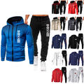 HerrenTrainingsanzug Set Hoodie Jacke Kapuzen Sweatshirt Jogginghose Sportanzug