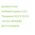 Sunware Q-line Aufbewahrungsbox 2,0 L Transparent 20,0 X 15,0 X 10,0 Cm H6162402