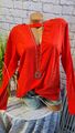 Heine Bluse Tunika Damen rot Gr. 34 bis 44 Langarm Stehkragen (693) NEU