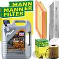 MANN INSPEKTIONSPAKET+LIQUI MOLY 5W-30 ÖL passend für MINI R50 R52 R53 COOPER S