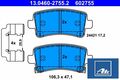 Ate 13.0460-2755.2 Bremsbelagsatz für Scheibenbremse Bremsbelagsatz 