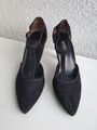 PAUL GREEN Damenschuhe  chick und bequem Stiletto, Nubukleder Schwarz Gr. 41