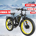 26Zoll E Mountainbike 2000W 52V 25Ah Fat Tire Bike Elektrofahrrad Pedelec E-Bike