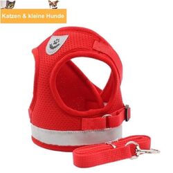 Hundegeschirr Brustgeschirr Hunde Katzen verstellbar Gr. S M L gepolstert Nylon