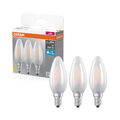 3 x Osram LED Filament Kerzen 5,9W =60W E14 matt 806lm kaltweiß 6500K Tageslicht