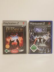 STAR WARS: The Force Unleashed und Episode III - PS2 (Sony Playstation 2) OVP l 