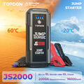 TOPDON JS2000 2000A KFZ Starthilfe Powerbank  Jump Starter Ladegerät Booster PKW