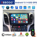 9" 32G Für Hyundai i30 2012-2016 Android 13 GPS Autoradio Apple Carplay NAV WiFi