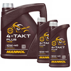 5 (4+2) Liter MANNOL Motoröl 4-Takt Plus API SL SAE 10W-40 teilsynthetisch