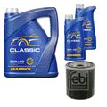 FEBI BILSTEIN Ölfilter 7L MANNOL Classic 10W-40 für Citroën C1 II PA_ PS_ 1.0