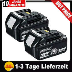 2X 18V/7,0Ah für Makita Akku BL1860B- 2er Set - 197422-4 BL1850 BL1830 O