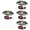  4 Count Reflektierende Katze Halloween-Katzenkostüme Katzenleine Set