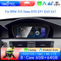 6+64GB 8Core IPS GPS Navi für BMW E90 E60 E61 CCC Android 14 Autoradio CarPlay