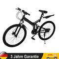 26 Zoll Faltrad MTB Mountainbike 21 Gang Klappfahrrad Erwachsen Fahrrad Klapprad