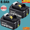 2er Set Original 18V/8,0Ah für Makita Akku BL1860B-- 197422-4 BL1850 BL1830 DE