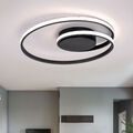 LED Ring Design Decken Leuchte Switch DIMMER Ess Zimmer Strahler Lampe schwarz