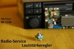 Reparatur Lautstärkeregler Mercedes Classic Drehregler Becker BE 1150