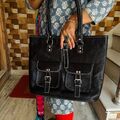 Damen Tragetasche Leder Vintage Schulter Handtasche Freizeit Shopper Handtasche