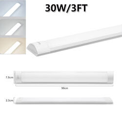 LED Feuchtraumleuchte 30/60/90/120cm Röhre Wannenleuchte Keller Garage Lampe DE