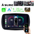 2+32G Android 13 Autoradio Navi GPS für Mercedes Benz Smart Fortwo Forfour 453