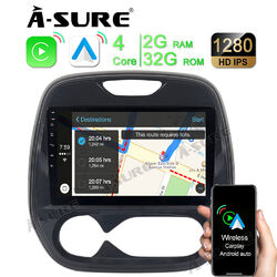 Android 13 Autoradio GPS Navi Carplay SWC WIFI Für Renault Captur MK1 2013-2019