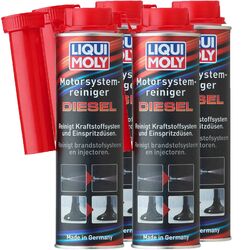 4x 300 ml LIQUI MOLY MOTOR SYSTEM REINIGER DIESEL ADDITIV MOTORREINIGER ZUSATZ