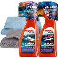 SONAX XTREME Ceramic SET Quick Detailer + Spray Versiegelung je 750ml + 2 Tücher