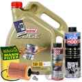 MANN ÖLFILTER+5W30 ÖL+LIQUI MOLY 2427 für VW TOURAN PASSAT 3C GOLF 5 BUS T5 EOS