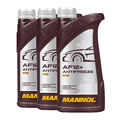 3 (3x1) Liter MANNOL Longlife Antifreeze AF12+ Frostschutz Konzentrat rot