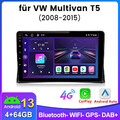 4+64G Für VW Multivan T5 2008-2015 Android 13 Autoradio Carplay GPS Navi SWC RDS