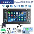 Für Audi A4 8E 8H B6 B7 Android13 Carplay Autoradio 64G GPS NAVI RDS WIFI BT Kam