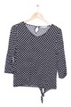 COMMA Bluse Schwarz Weiß Punkte Gr. 34 XS 3/4-Arm Damen