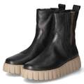 Chelsea Boots Stiefeletten Damen Gabor Schwarz Leder Wechseldecksohle 