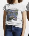 Seerosen T-Shirt - Monet - Impressionismus - Blumenmalerei - %100 Baumwolle