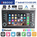 DAB+ Carplay Android 13 Autoradio GPS Navi RDS + KAM Für Audi A4 S4 RS4 B6 B7 B8