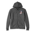 Harley-Davidson #1 Race Zip Front Hoodie Gr. S - Grau Herren Sweatshirt